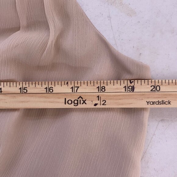 Davids Bridal One-Shoulder Champagne Maxi Dress Size 16 Formal Bride Gown Event - Picture 7 of 14